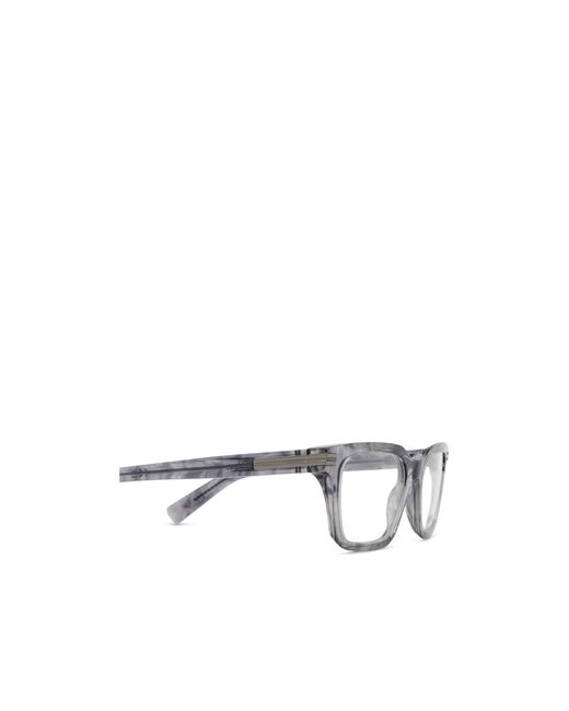Zegna White Square Frame Glasses for men