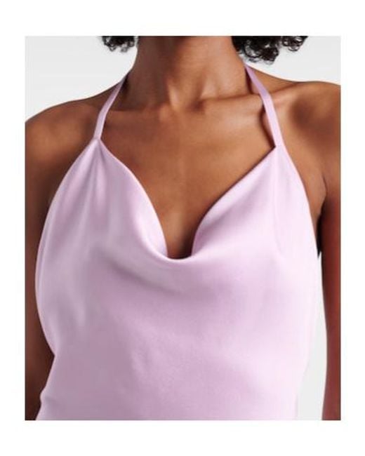 Stella McCartney Pink Envers Satin Slip Dress