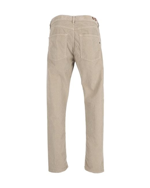 Dondup Natural Casual Trousers With Belt Loops for men