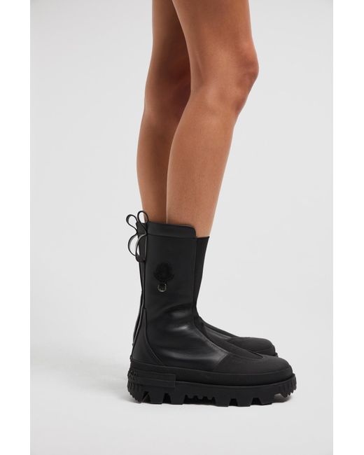 Moncler Black X Willow Smith Salix Leather Boots