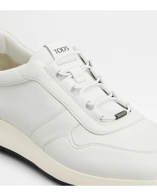 Tod's White Leather Sneakers for men