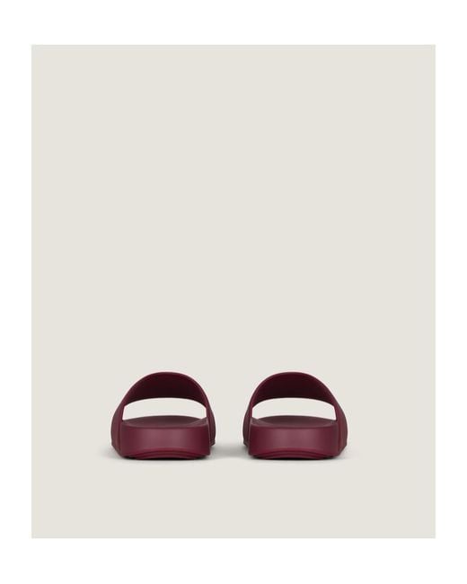 Givenchy Purple Logo Rubber Slides