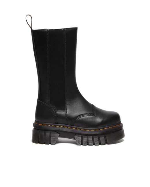Dr. Martens Black Audrick High Chelsea Boots for men