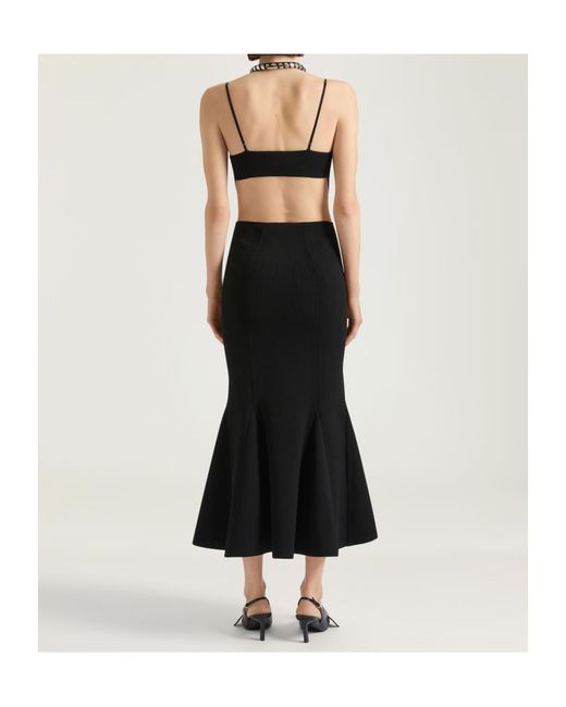 Givenchy Black V-Neck Long Dress