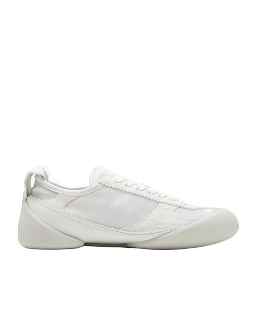 Alexander McQueen White Flexion Lace-Up Sneakers