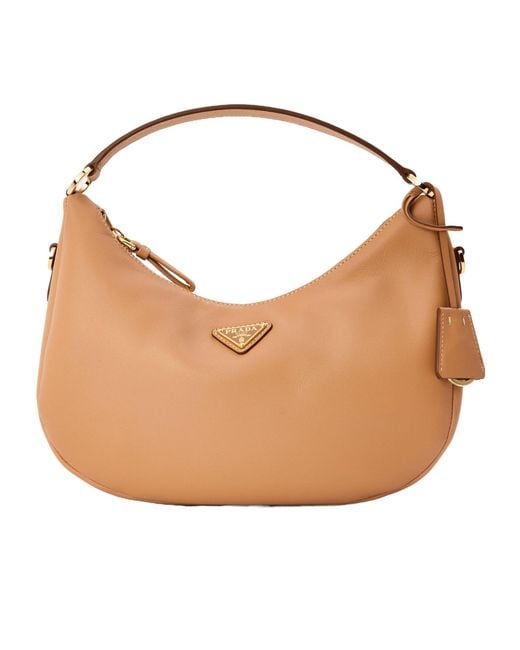Prada Natural Small Hobo Bag