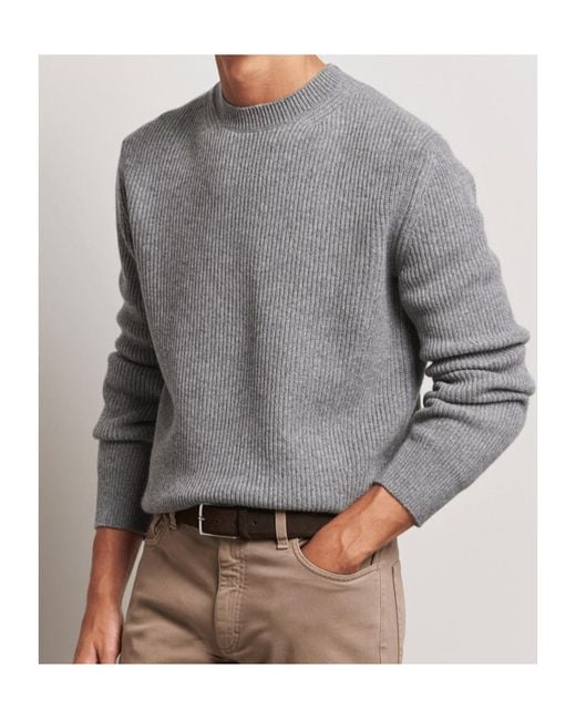Zegna Gray Long-Sleeved Sweater for men