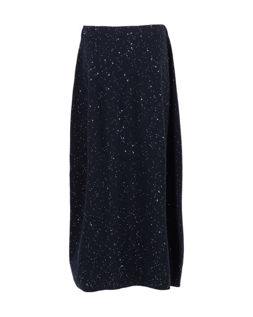 Antonelli Blue Sequined Skirt