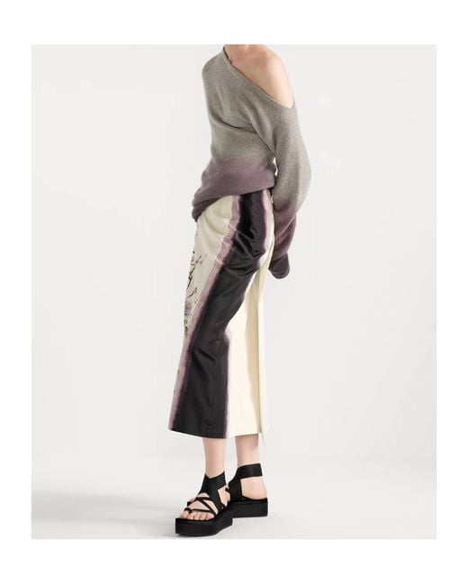 Dior Gray Oversized Asymmetric Sweater
