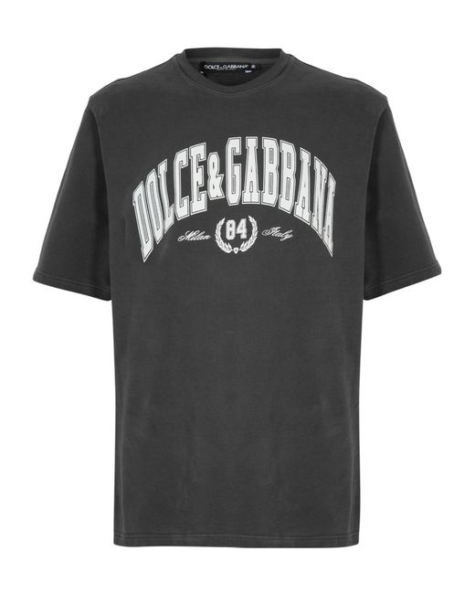 Dolce & Gabbana Black Regular Fit T-Shirt for men