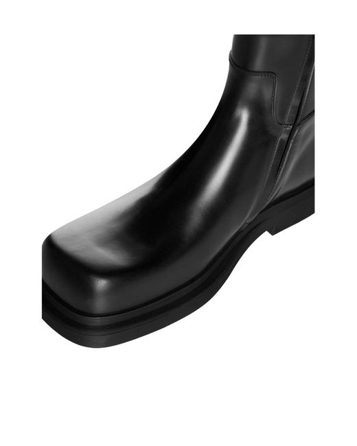 Bottega Veneta Black Ben Ankle Boots for men