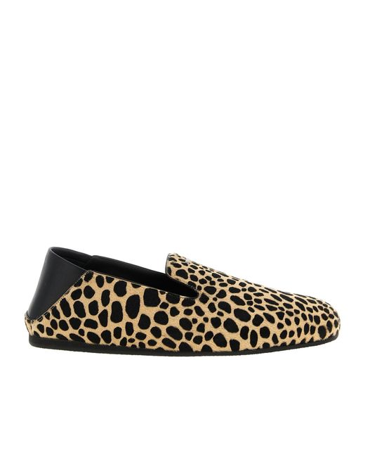 Giuseppe Zanotti Black Savage Printed Loafers for men