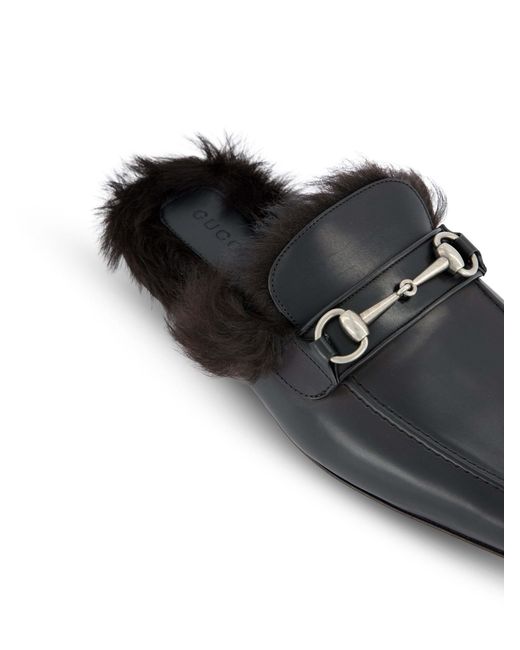 Gucci Black Loafer-Inspired Mules for men