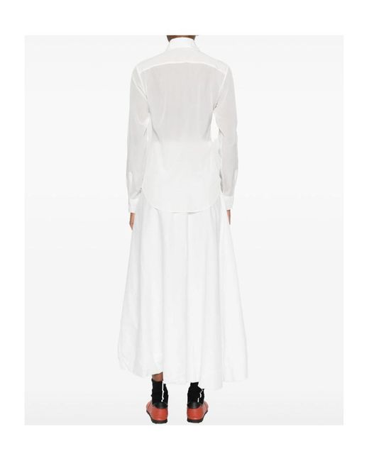 Mazzarelli White Button-Down Long-Sleeved Shirt