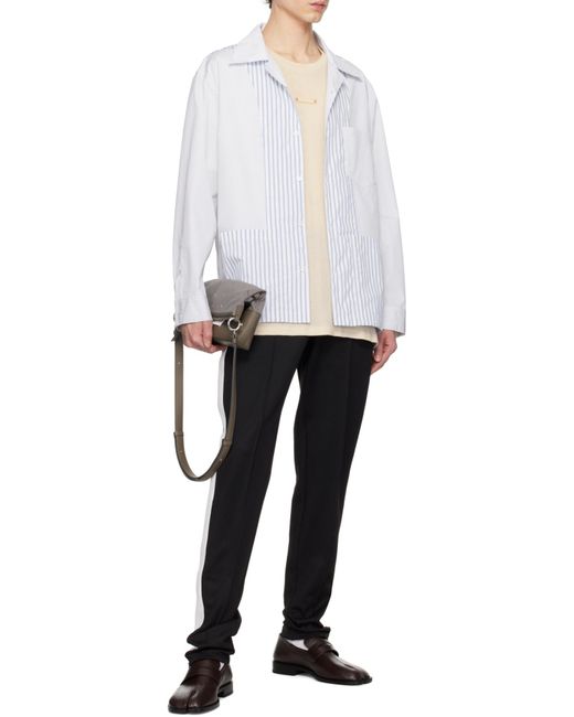 Maison Margiela Black Sport Jersey Trousers for men