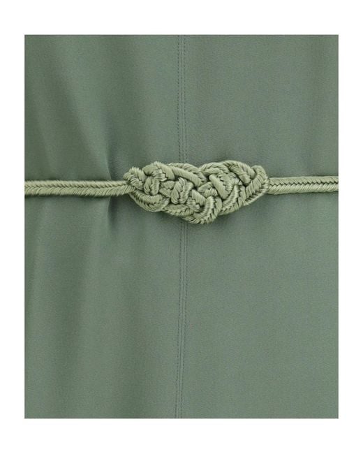 Forte_forte Green Rope Belt Kaftan Dress