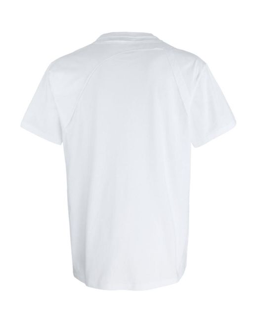 McQueen White Harness Crewneck T-Shirt for men