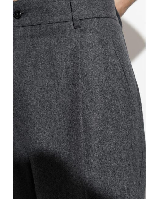 Dolce & Gabbana Gray Casual Pants With Belt Loops for men