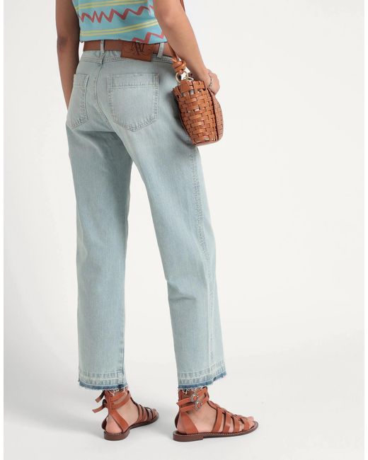 MAX&Co. Blue Straight-Leg Jeans