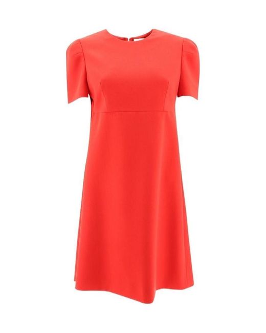 McQueen Red A-Line Mini Dress