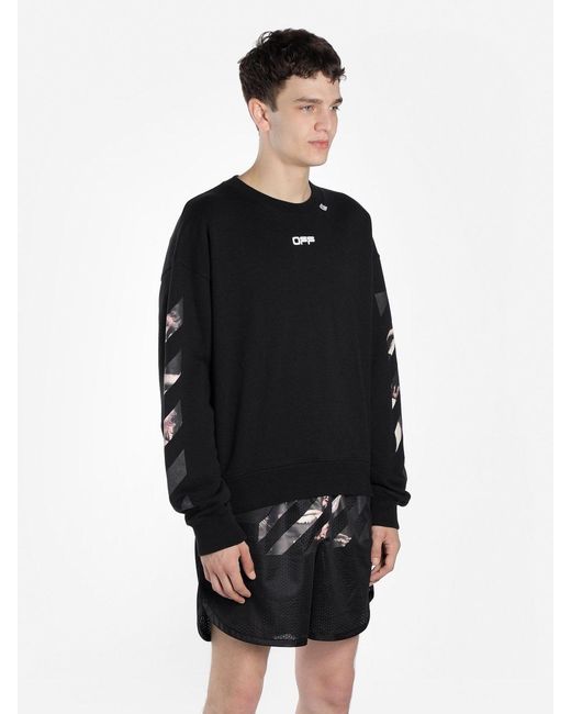 Off-White c/o Virgil Abloh Black Caravaggio Arrows Sweatshirt for men