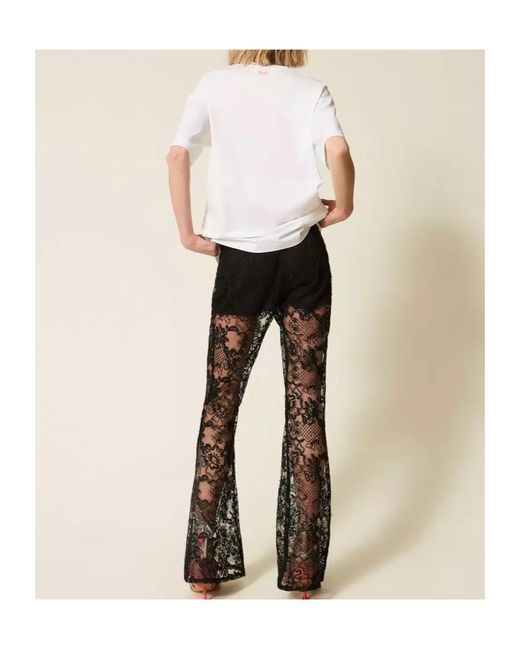 Twinset Black Lace Trousers