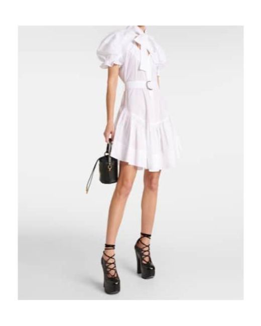 Vivienne Westwood White Short-Sleeved Shirt Dress