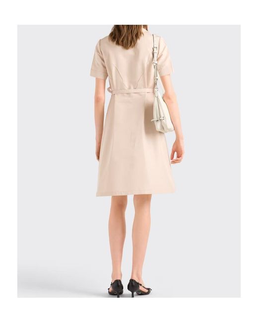 Prada Natural Faille Shirt Dress