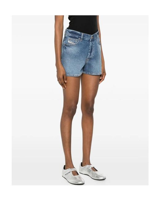 DIESEL Blue De Helios Denim Shorts