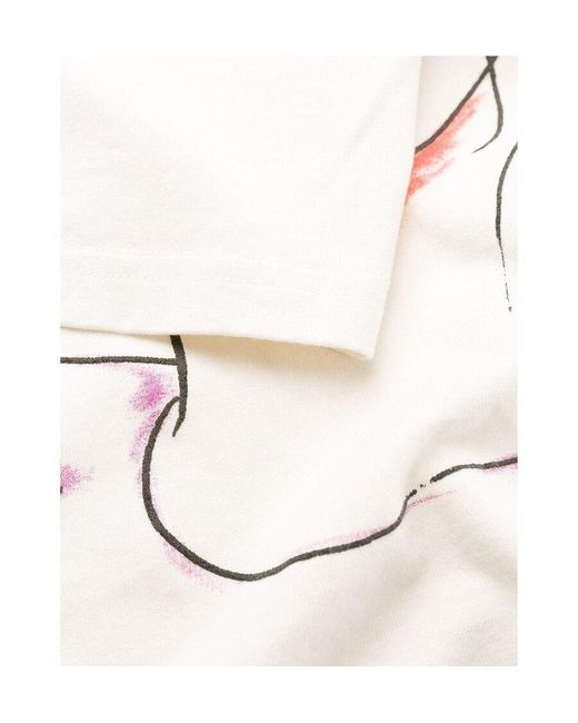 Off-White c/o Virgil Abloh White Logo Character Printed T-Shirt