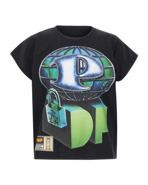 PDF CHANNEL Green Crew Neck T-Shirt for men
