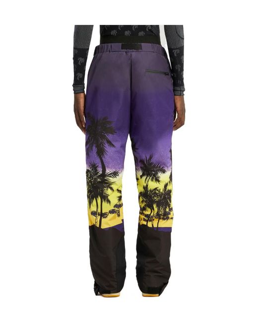 Palm Angels Multicolor Palm Sunset Elasticated Waistband Ski Pants for men
