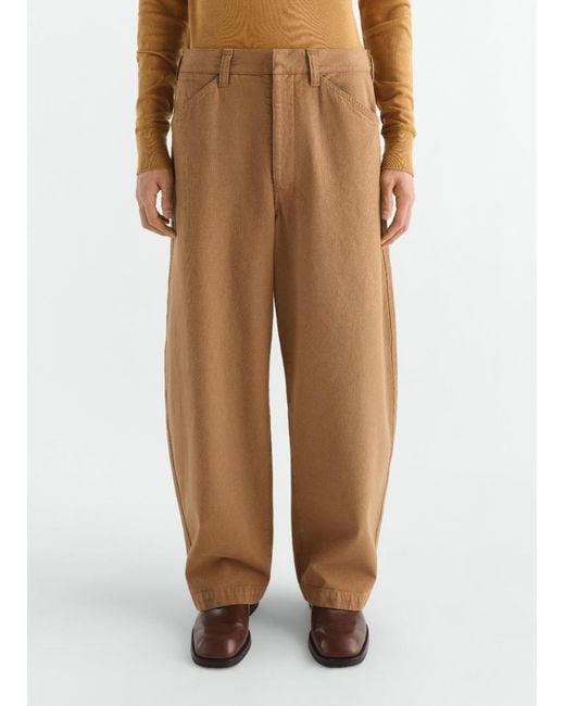 Lemaire Natural Oversized Workwear Pants for men