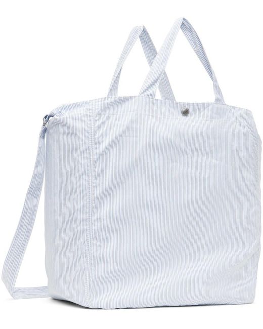 Comme des Garçons White Striped Shoulder Bag for men