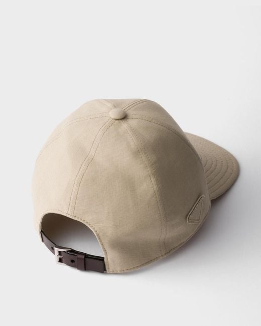 Prada White Adjustable Baseball Cap for men