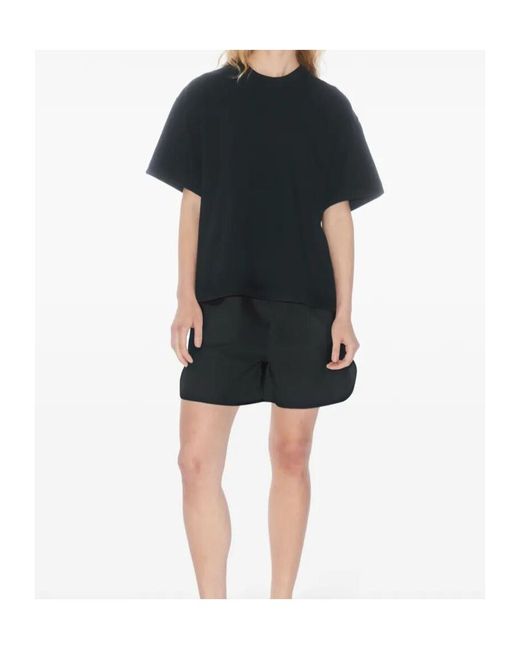 Filippa K Black Oversized Organic-Cotton T-Shirt