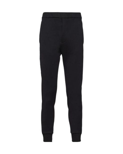 Prada Black Logo Sweatpants for men
