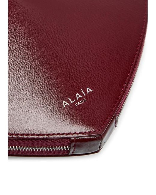 Alaïa Red Glossed Leather Cross-Body Bag