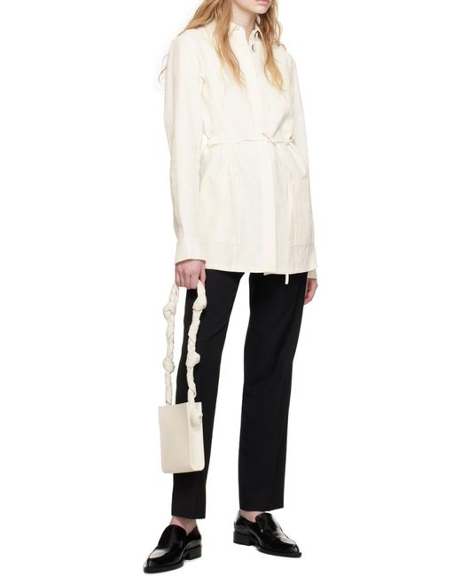 Jil Sander Natural Tangle Knot Detailed Shoulder Bag