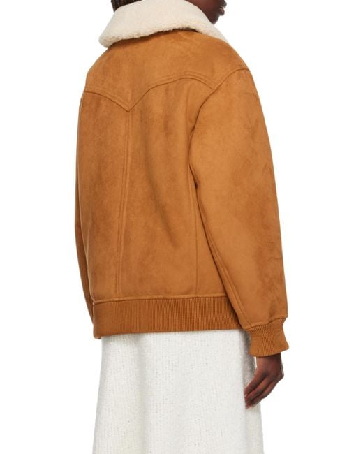 Stand Studio Brown Lillee Zip-Up Coat