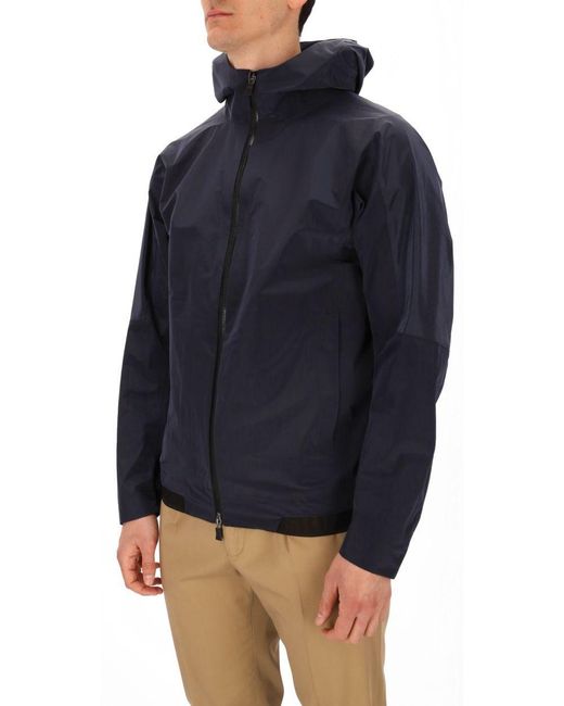 Herno Blue Long-Sleeved Casual Jacket for men