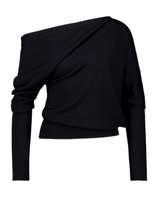 Tom Ford Black Off-Shoulder Top