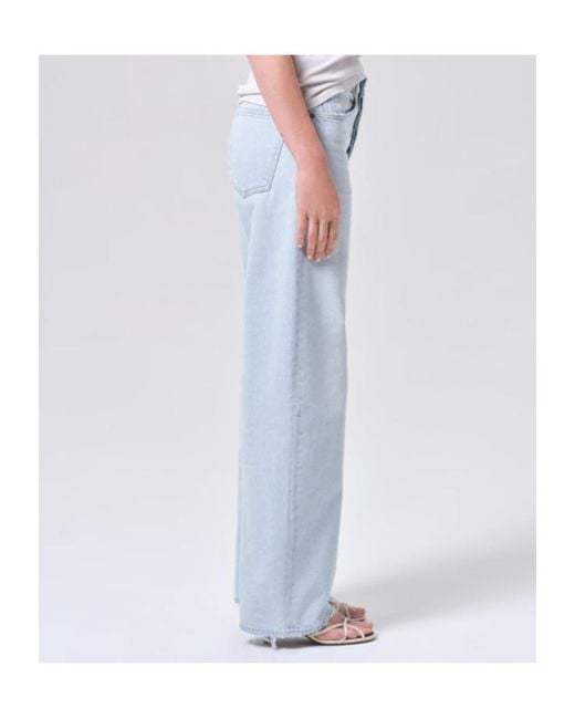 Agolde Blue Arc Wide-Leg Jeans