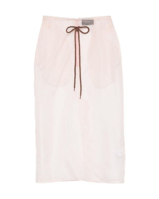 Simone Rocha Pink Straight Skirt