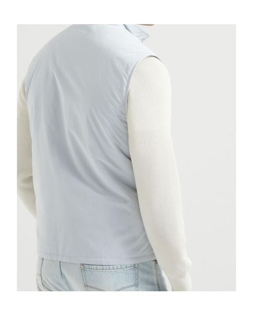 Brunello Cucinelli White Water-Resistant Gilet for men