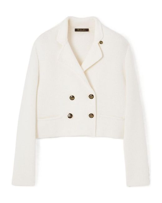 Loro Piana White Moltrasio Jacket