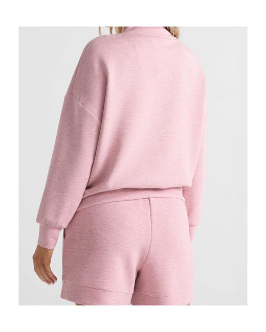 Varley Pink Half-Zip Sweatshirt