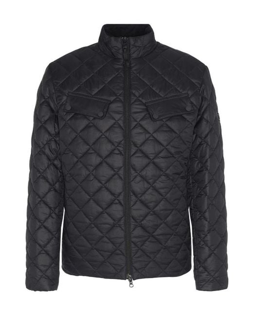 Barbour Blue Ariel Box Quilted Jacket for men