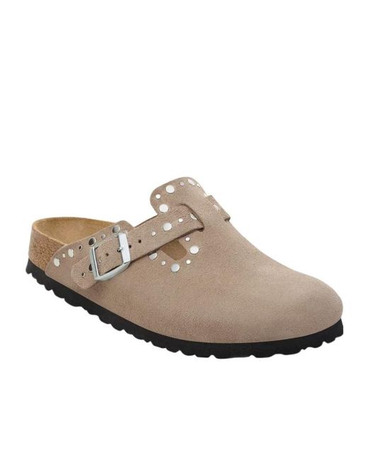 Birkenstock Brown Boston Rivet Clogs