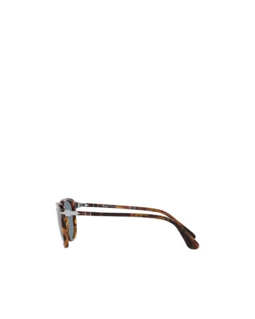 Persol Blue Rectangular Frame Sunglasses for men